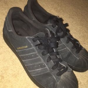Black Adidas Superstar Sneakers